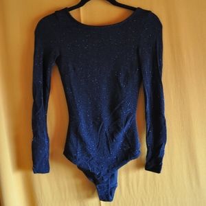 Black Glitter Bodysuit